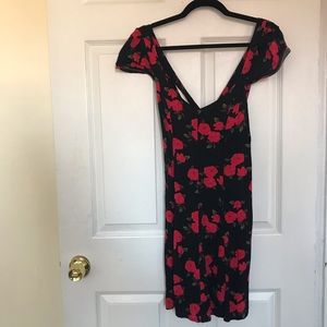 Kimchi Blue Floral Cap Sleeve Dress